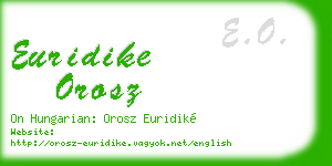 euridike orosz business card